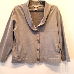 White‎ Stag Gray Cardigan Sweater Plus Size XXL